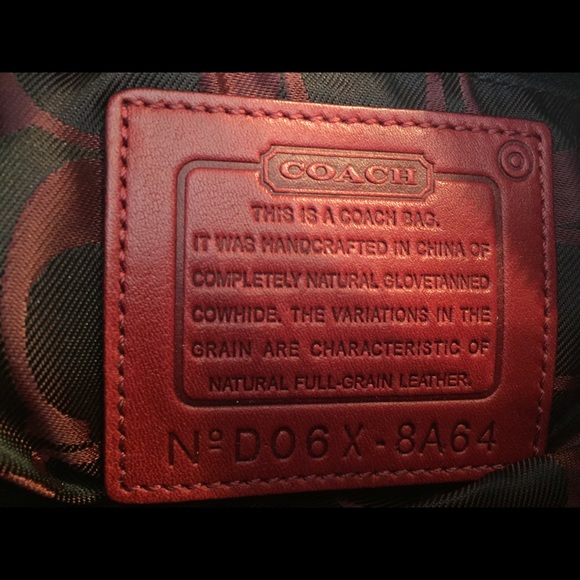 Coach Purse Red/Burgundy/Maroon - Picture 3 of 6